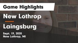 New Lothrop  vs Laingsburg Game Highlights - Sept. 19, 2020
