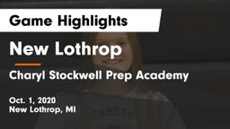 New Lothrop  vs Charyl Stockwell Prep Academy Game Highlights - Oct. 1, 2020