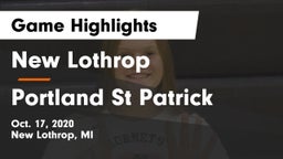 New Lothrop  vs Portland St Patrick Game Highlights - Oct. 17, 2020