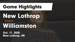New Lothrop  vs Williamston  Game Highlights - Oct. 17, 2020