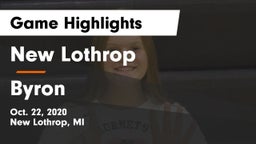 New Lothrop  vs Byron Game Highlights - Oct. 22, 2020