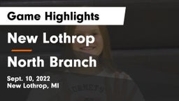 New Lothrop  vs North Branch  Game Highlights - Sept. 10, 2022