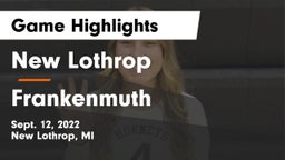 New Lothrop  vs Frankenmuth  Game Highlights - Sept. 12, 2022