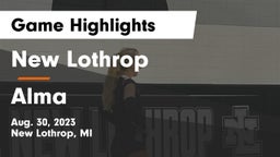 New Lothrop  vs Alma  Game Highlights - Aug. 30, 2023