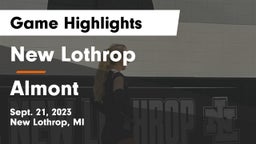 New Lothrop  vs Almont  Game Highlights - Sept. 21, 2023