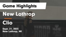 New Lothrop  vs Clio  Game Highlights - Sept. 21, 2023