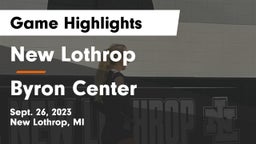 New Lothrop  vs Byron Center  Game Highlights - Sept. 26, 2023