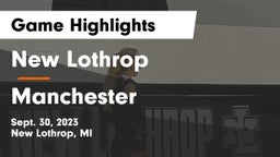 New Lothrop  vs Manchester  Game Highlights - Sept. 30, 2023