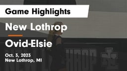 New Lothrop  vs Ovid-Elsie  Game Highlights - Oct. 3, 2023