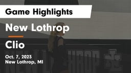 New Lothrop  vs Clio  Game Highlights - Oct. 7, 2023