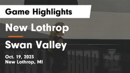 New Lothrop  vs Swan Valley  Game Highlights - Oct. 19, 2023