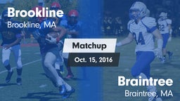 Matchup: Brookline High vs. Braintree  2016