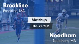 Matchup: Brookline High vs. Needham  2016