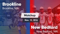 Matchup: Brookline High vs. New Bedford  2016