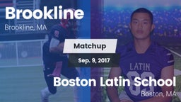 Matchup: Brookline High vs. Boston Latin School 2017