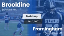 Matchup: Brookline High vs. Framingham  2017