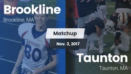 Matchup: Brookline High vs. Taunton  2017
