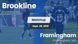 Matchup: Brookline High vs. Framingham  2018