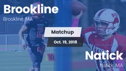 Matchup: Brookline High vs. Natick  2018