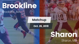 Matchup: Brookline High vs. Sharon  2018