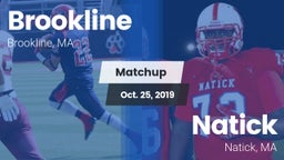 Matchup: Brookline High vs. Natick  2019