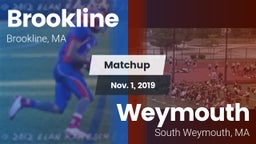 Matchup: Brookline High vs. Weymouth  2019