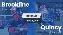Matchup: Brookline High vs. Quincy  2019