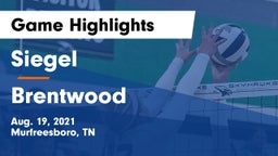 Siegel  vs Brentwood  Game Highlights - Aug. 19, 2021