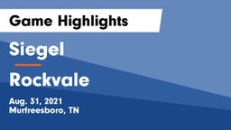Siegel  vs Rockvale  Game Highlights - Aug. 31, 2021