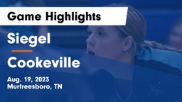 Siegel  vs Cookeville  Game Highlights - Aug. 19, 2023