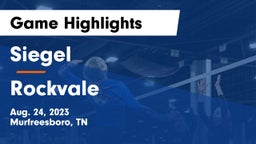 Siegel  vs Rockvale  Game Highlights - Aug. 24, 2023