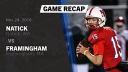 Recap: Natick  vs. Framingham  2016