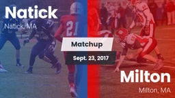 Matchup: Natick  vs. Milton  2017