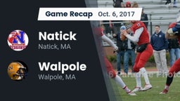 Recap: Natick  vs. Walpole  2017