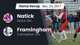 Recap: Natick  vs. Framingham  2017
