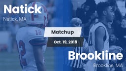 Matchup: Natick  vs. Brookline  2018