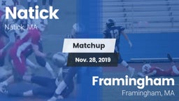 Matchup: Natick  vs. Framingham  2019