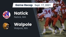 Recap: Natick  vs. Walpole  2021