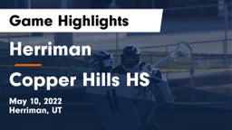 Herriman  vs Copper Hills HS Game Highlights - May 10, 2022