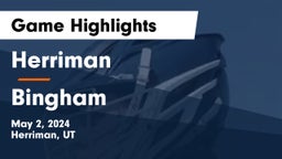Herriman  vs Bingham  Game Highlights - May 2, 2024