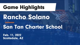 Rancho Solano  vs San Tan Charter School Game Highlights - Feb. 11, 2022