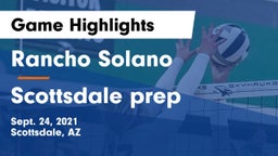 Rancho Solano  vs Scottsdale prep Game Highlights - Sept. 24, 2021