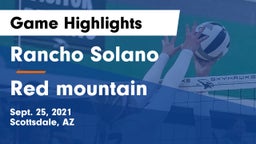 Rancho Solano  vs Red mountain Game Highlights - Sept. 25, 2021