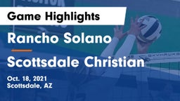 Rancho Solano  vs Scottsdale Christian Game Highlights - Oct. 18, 2021