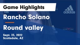 Rancho Solano  vs Round valley Game Highlights - Sept. 23, 2022