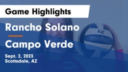 Rancho Solano  vs Campo Verde  Game Highlights - Sept. 2, 2023