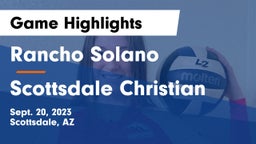 Rancho Solano  vs Scottsdale Christian Game Highlights - Sept. 20, 2023