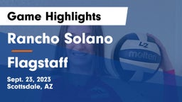Rancho Solano  vs Flagstaff  Game Highlights - Sept. 23, 2023