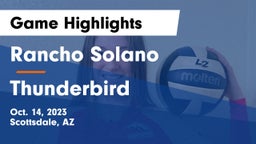 Rancho Solano  vs Thunderbird  Game Highlights - Oct. 14, 2023