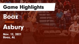 Boaz  vs Asbury  Game Highlights - Nov. 12, 2021